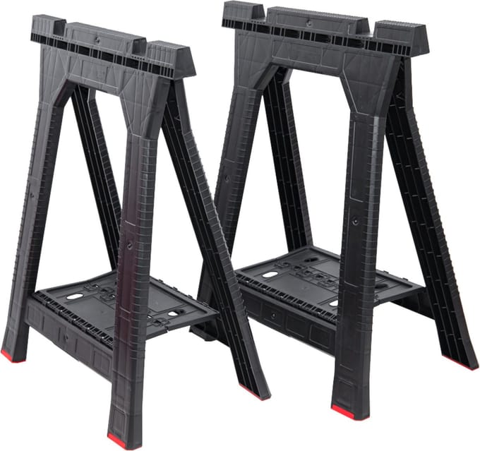 Qbrick System - Klapbare Werkbank - 2 stuks - Kunststof - Antislip Voetjes