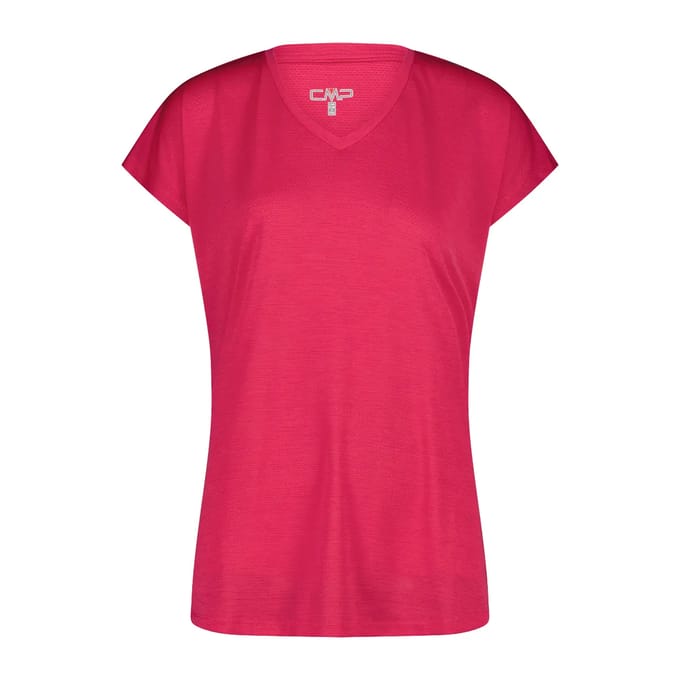 T-shirt met wijde kraag in jersey dames CMP