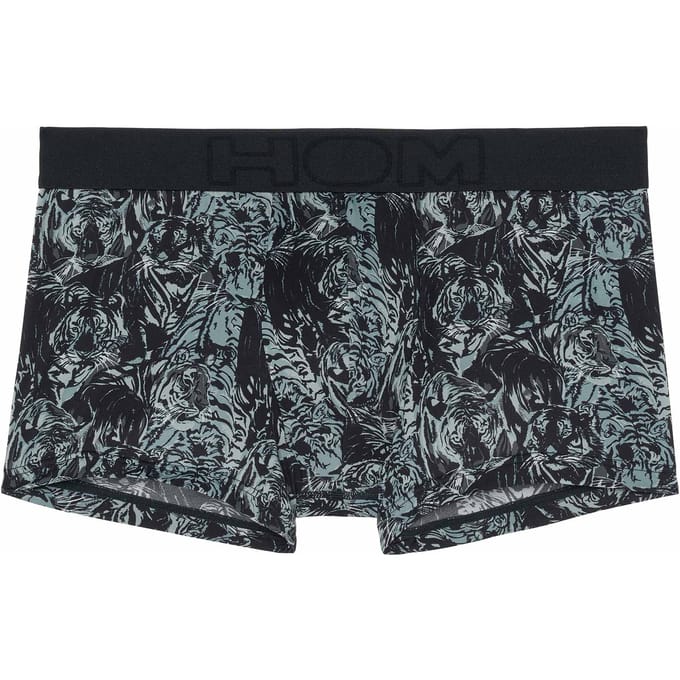 HOM heren temptation microfiber boxer tigers zwart & grijs