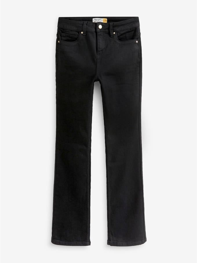 Next - Dames - Superzachte bootcut-jeans - Zwart
