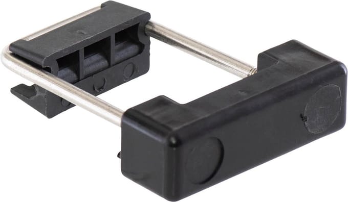 Beugelset voor paal 4x6cm.