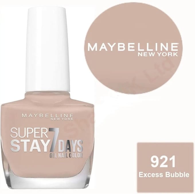 MAYBELLINE NAGELLAK GEL SUPERSTAY 7 DAYS 921 Excess Bubbles