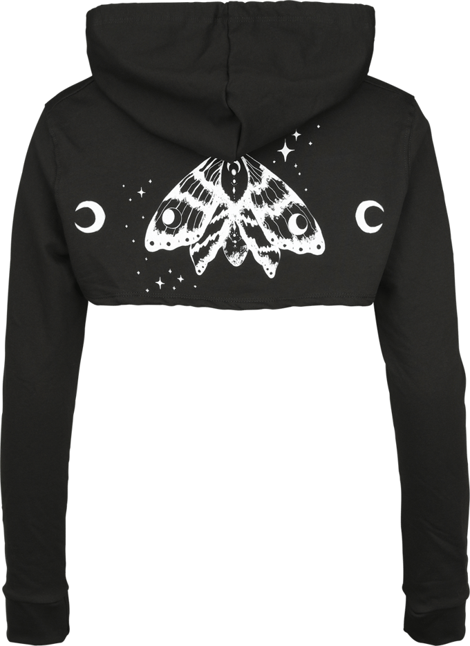 Outer Vision - Gothic Trui met capuchon - Doris - S tot 4XL - voor Vrouwen - zwart