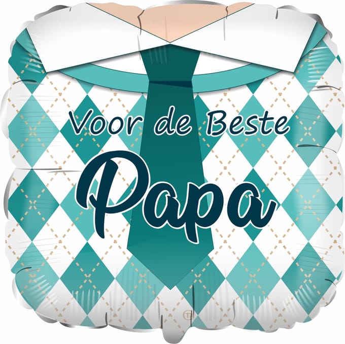 Voor de Beste Papa Folieballon, 45 cm, Vaderdag, lieve papa