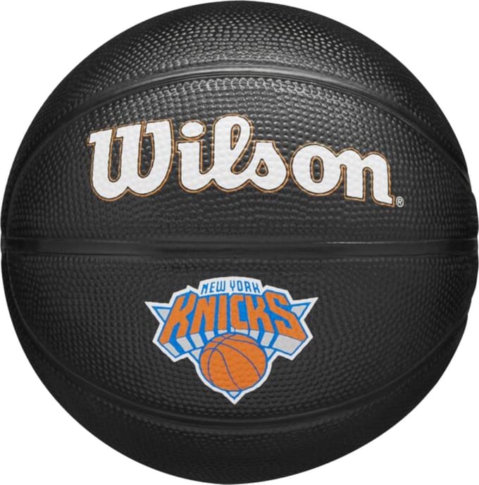 Wilson Nba Team Tribute New York Knicks Mini Basketbal Bal Zwart 3