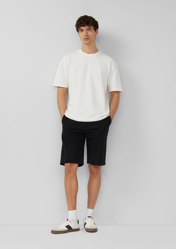 s.Oliver - male - Detroit: Relaxed fit bermuda van linnenmix