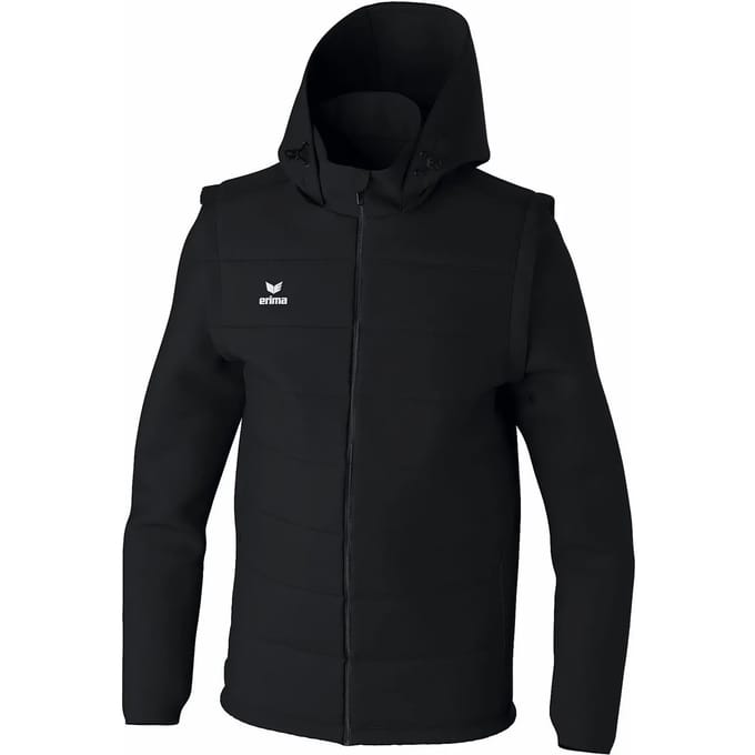 Erima Team Jack Met Afneembare Mouwen Heren - Zwart | Maat: M