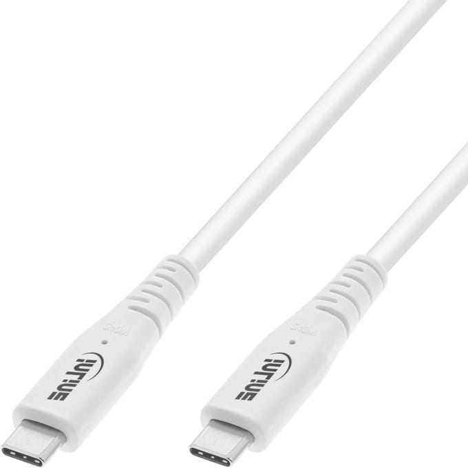 USB4 Kabel - Type C Kabel - Snelle Data Overdracht - 240W Power Delivery - 1.5 Meter - Wit
