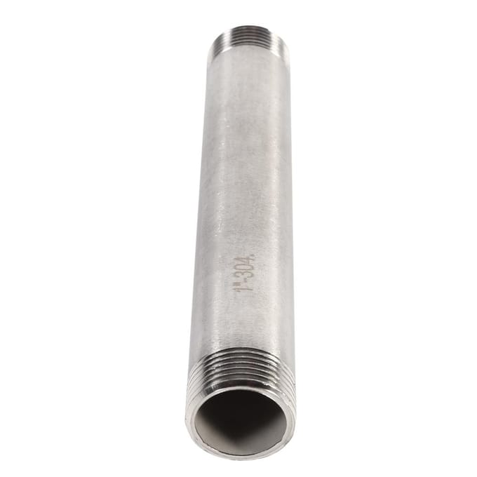 1pc Stainless Steel SS304 Male x Male Threaded Pipe Fitting 200mm BSP 1 4  1 2  3 4  1