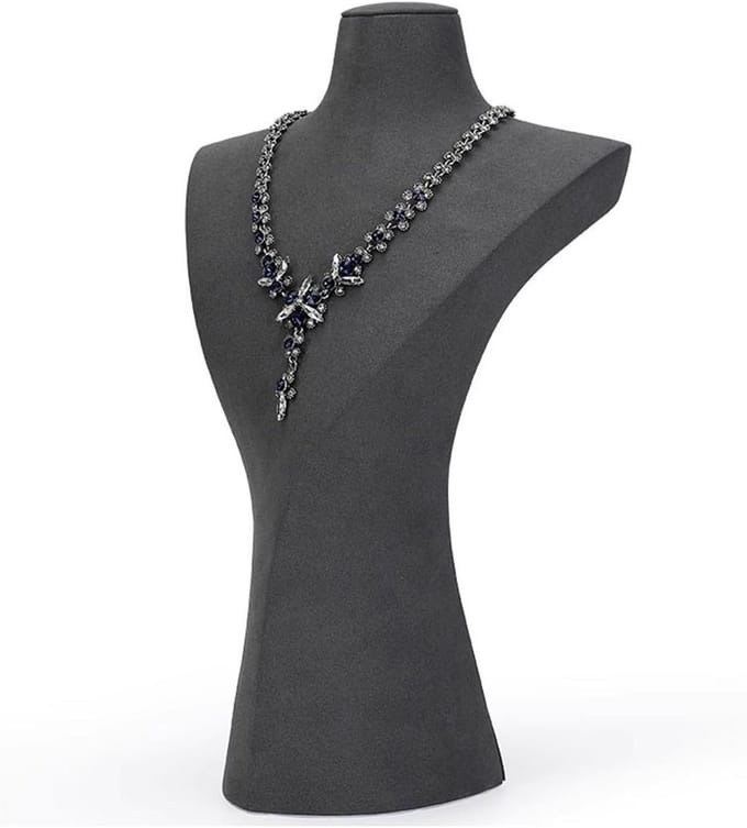 Sieraden Organizer - Ketting Buste - Sieraden Presenteren - Elegante Stijl - 1 Stuk - Grijs