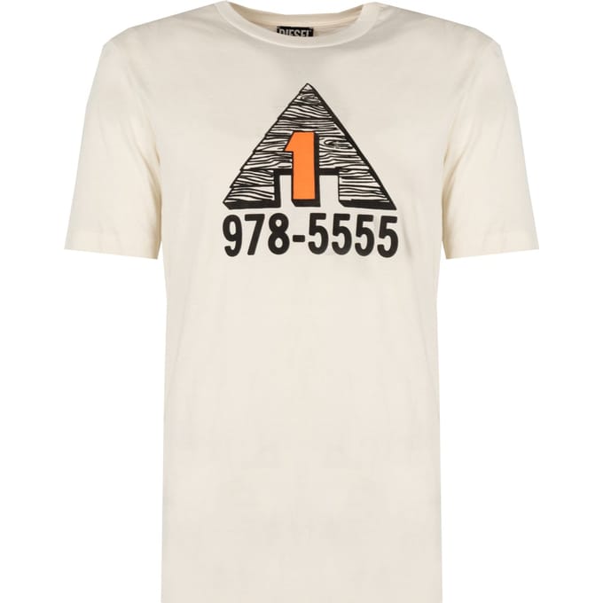 Diesel T-Shirt T-Just Mannen beige