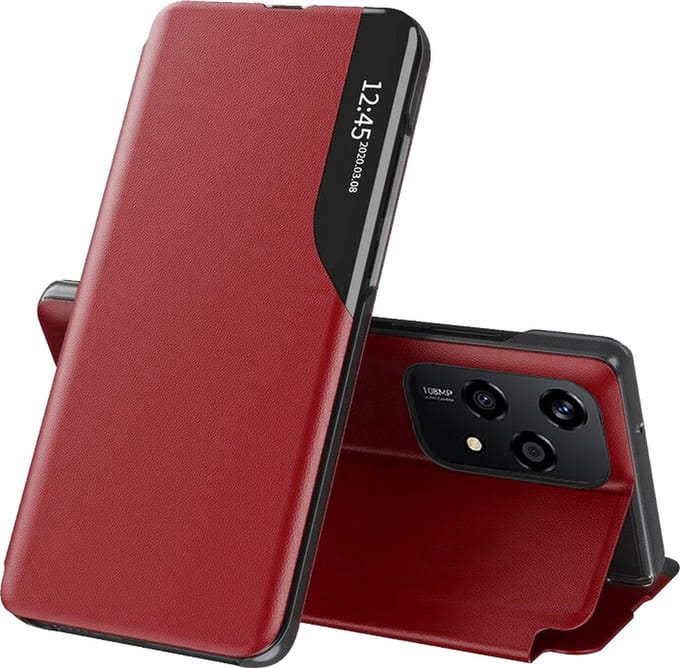 Hoesje geschikt voor HONOR 200 Lite - Techsuit eFold Book Case - Rood