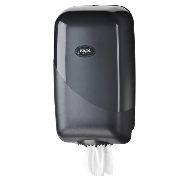 Poetspapierdispenser Pearl Line P17 klein zwart 431155