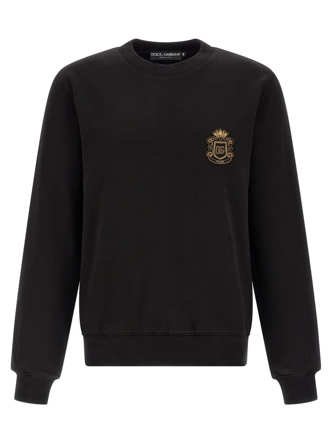 Dolce & Gabbana Zwarte Katoenen Sweatshirt