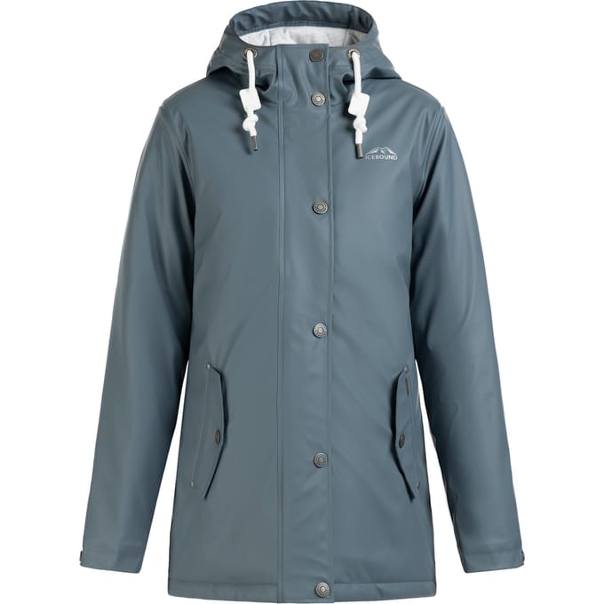 ICEBOUND Gewatteerd regenjack Dames blauw-grijs