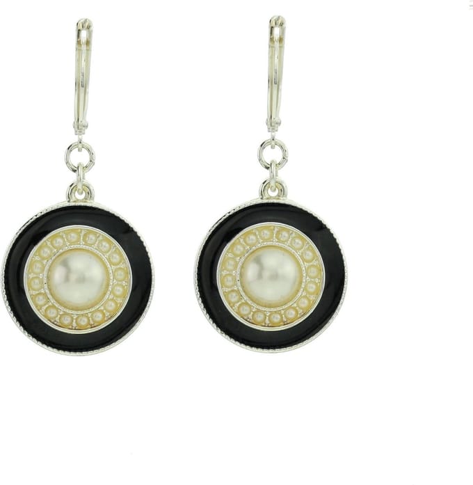 Behave - Oorhangers dames - zilverkleur - retro chic - 4 cm