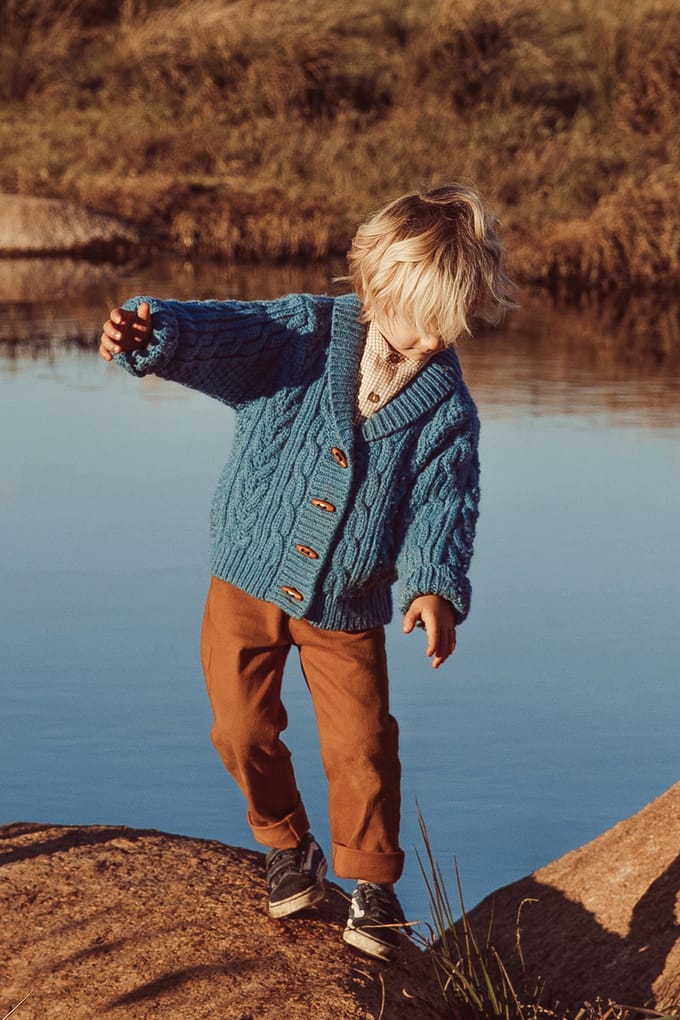 Louise Misha Cardigan Sacha Blue Größe: 9M | Strickjacken Outlet | kids | Blau