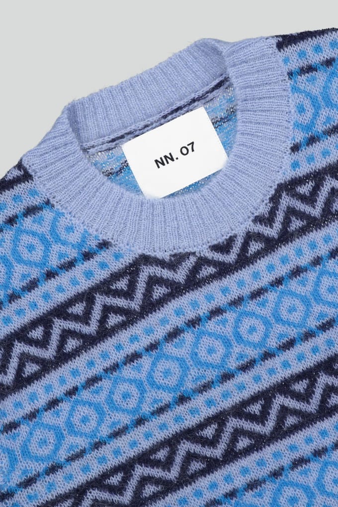 NN.07 Grant 6594 Light Blue Taglia: L | Maglioni a maglia Outlet | Uomo | Blu