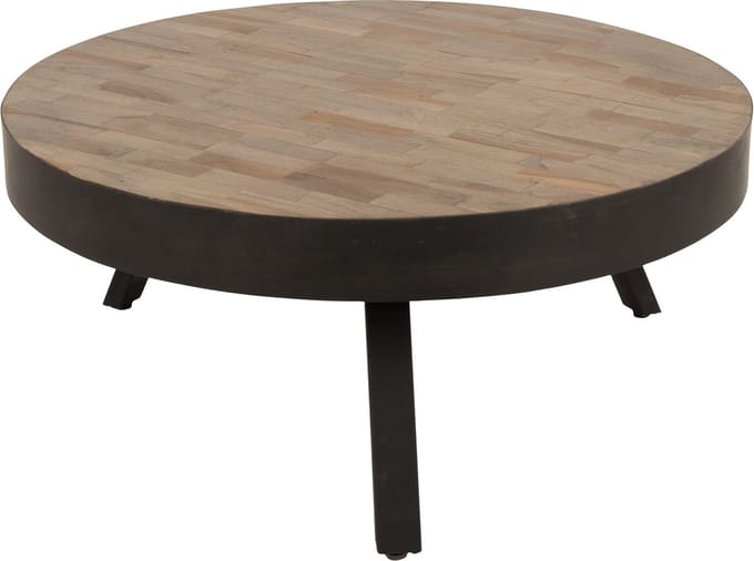 Housecraft Living Suri Salontafel Rond 70 cm Teakhout Bruin
