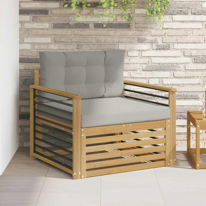 vidaXL - Buitensofa - Polyester - Wit