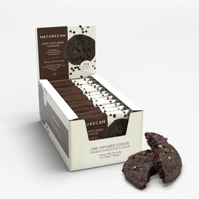 Naturecan CBD Koekjes - Double Chocolate - 12 Koekjes - THC-vrij