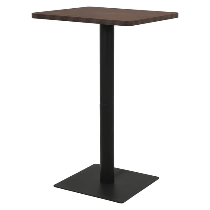 vidaXL Bistrotafel 78,5x78,5x107 cm donkeressenkleurig