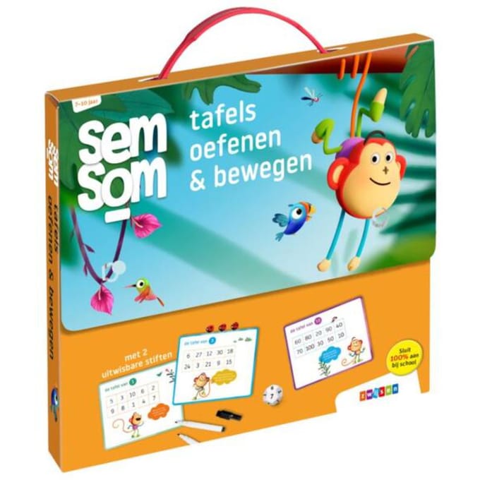 SemSom tafels oefenen & bewegen Educatieve boeken (spelletjes en raadsels)