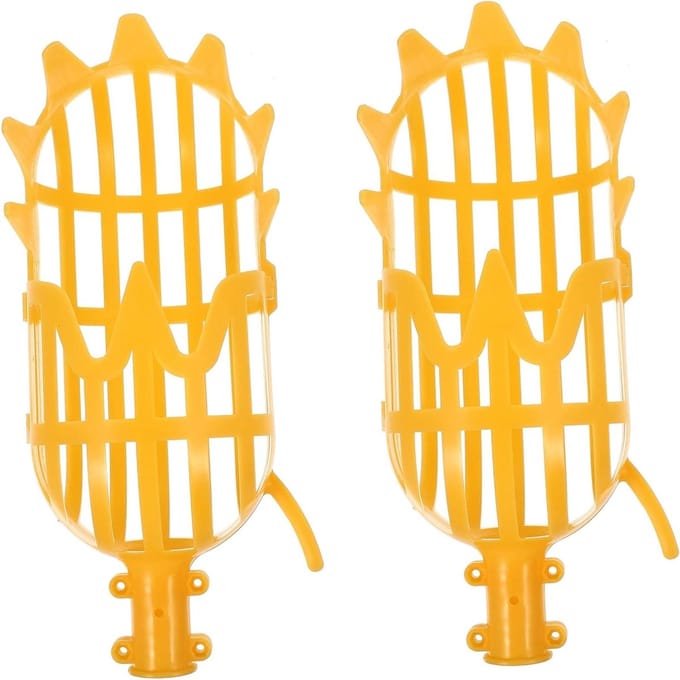 Fruitplukmand Set - Fruitplukker Hulpmiddel - Fruit Oogsten - Lichtgewicht Compact Ontwerp - 25.5 cm Lengte - Oranje