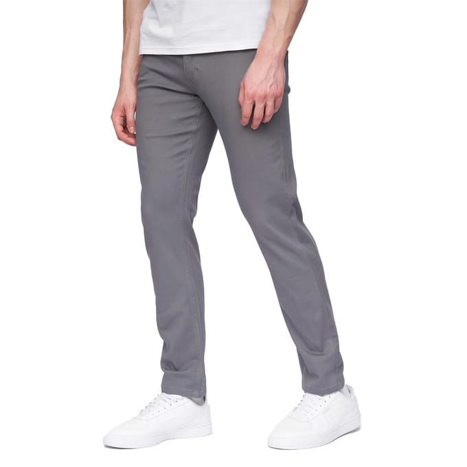 Henleys Heren Visit Chinos (Grijs)