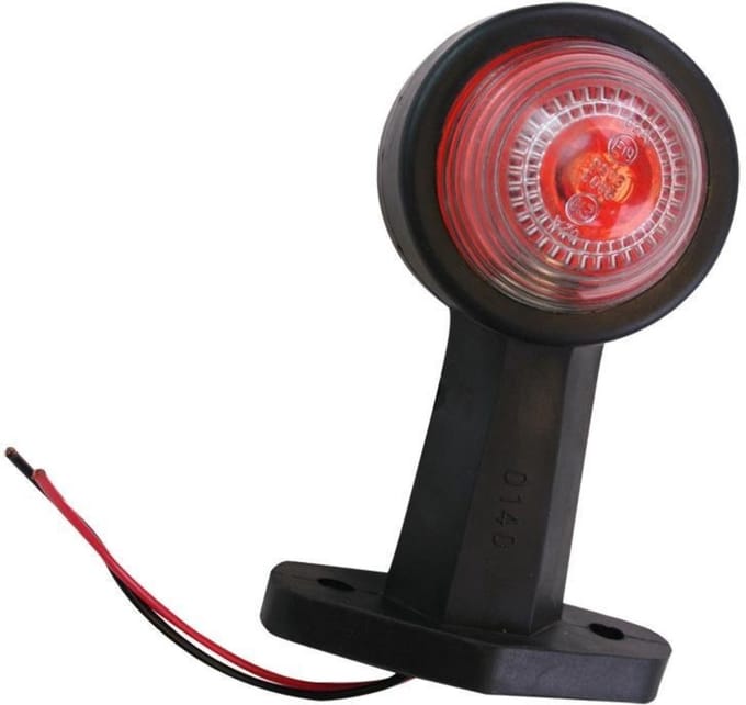 ProPlus Breedtelicht - Rood/Wit - Recht - 120 mm - 12 Volt - Inclusief Gloeilampje