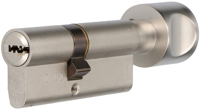 S2 veiligheidscilinder F6 K40/30 SKG 2, knopcilinder (verschillend sluitend)