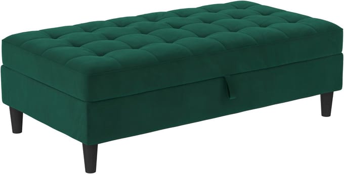 Presley-Opbergpoef - Groen Fluweel