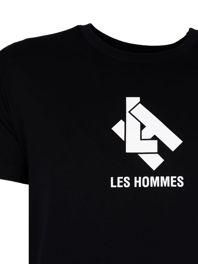 Les Hommes T-Shirt New Logo Mannen zwart
