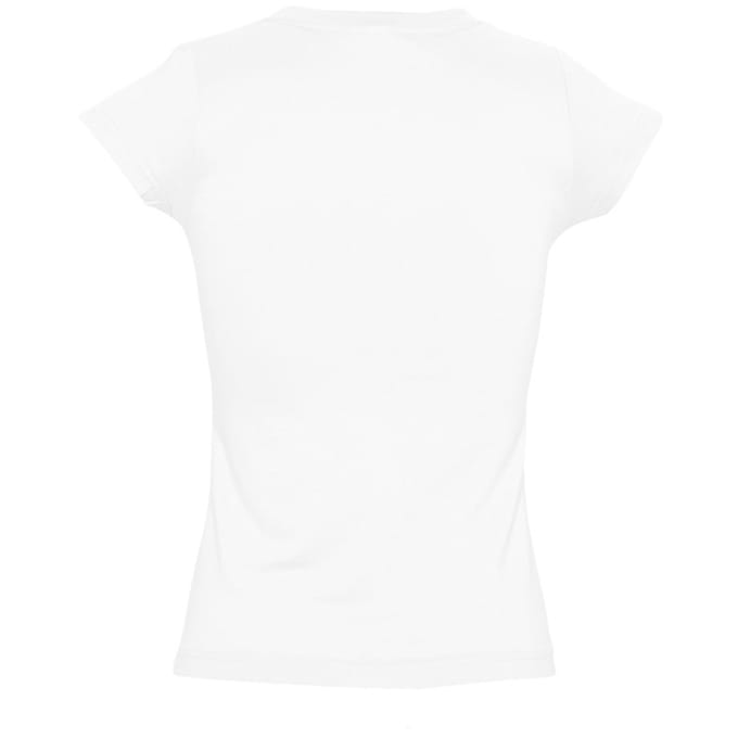 SOLS Dames/dames Maan V Hals T-Shirt met korte mouwen (Wit)