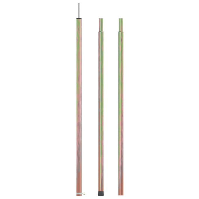 vidaXL - Tentstok - telescopisch - 170-255 - cm - gegalvaniseerd - staal
