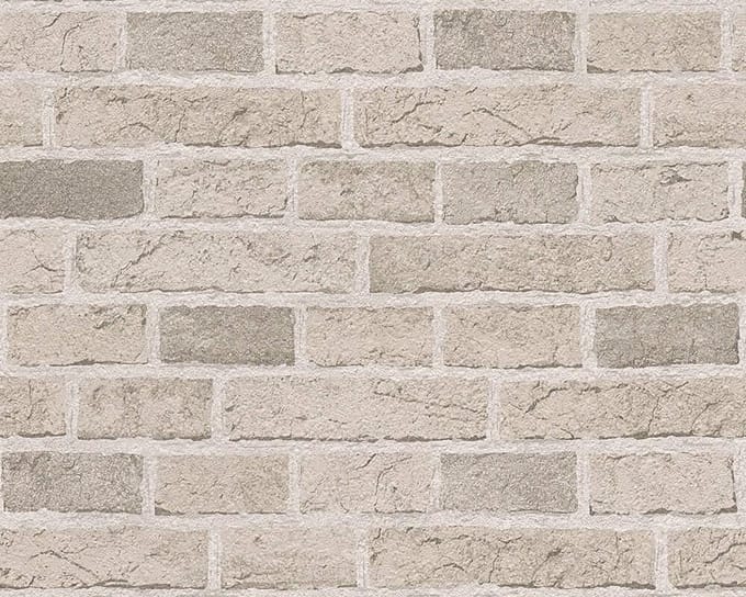 BAKSTENEN BEHANG | Industrieel - beige crème - A.S. Création Il Decoro