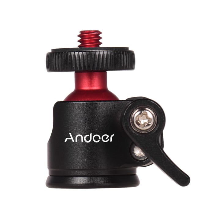 Mini-statiefkogelkop 360 graden draaibaar voor DSLR-camera black