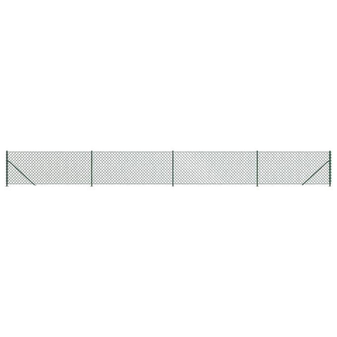 vidaXL - Gaashek - met - flens - 0,8x10 - m - groen
