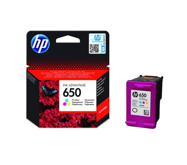 HP 650 (CZ102AE) inktcartridge kleur (origineel)