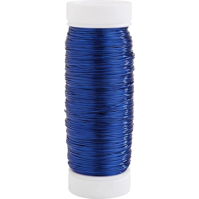 Koperdraad, Ø 0,30 mm, 50 m - Blauw