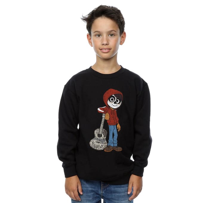 Disney Jongens Coco Miguel Met Gitaar Sweatshirt (Zwart)