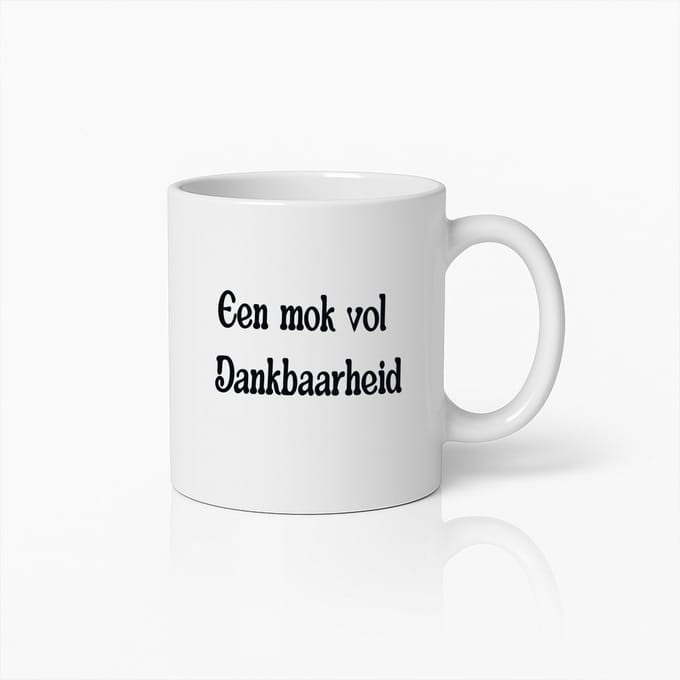 Een Mok Vol Dankbaarheid – Perfect Bedankcadeau Mok