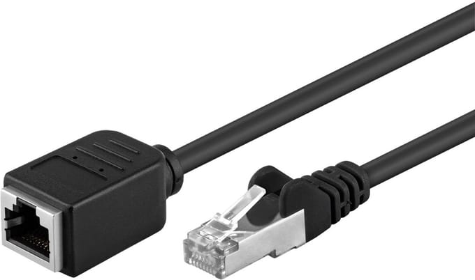 FTP netwerk verlengkabel zwart - CAT5e - 5 meter