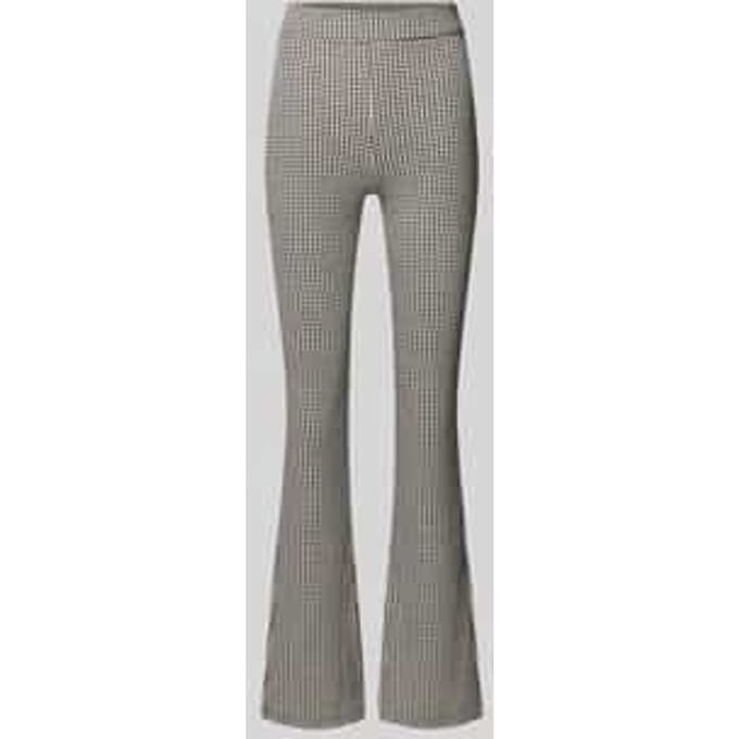 Slim fit bell bottom van een mix van katoen en viscose, model 'NAROSETTA'