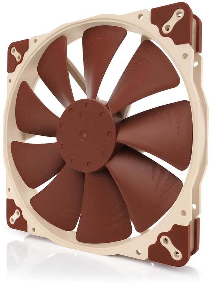 Stille Ventilator - Koeler - Apparatuur Koelen - 5V PWM Control - 200x30mm - Bruin