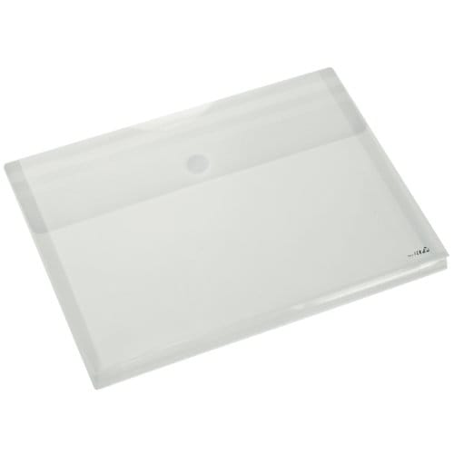Enveloptas Europel A4 330x250x30mm dwars PP transparant wit
