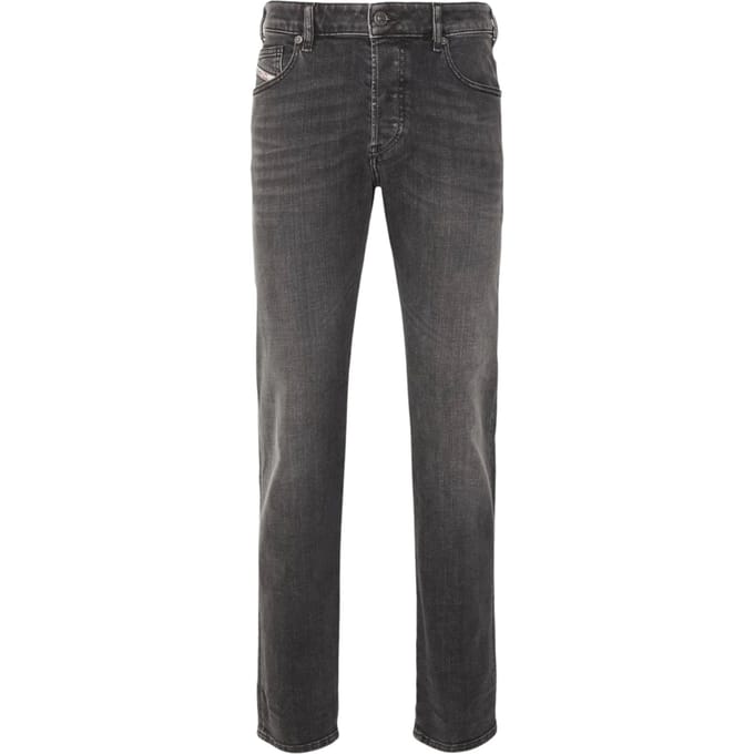 Diesel D-Yennox taps toelopende donkergrijze jeans