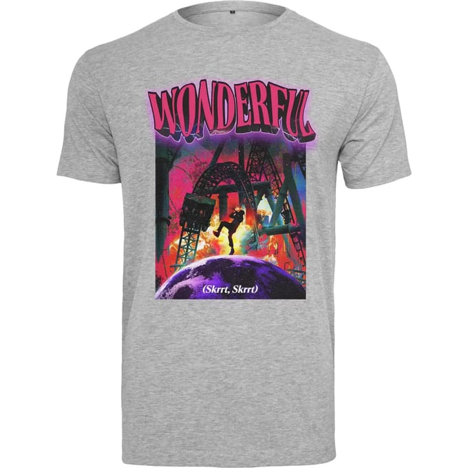 Mister Tee - Wonderful Heren T-shirt - M - Grijs