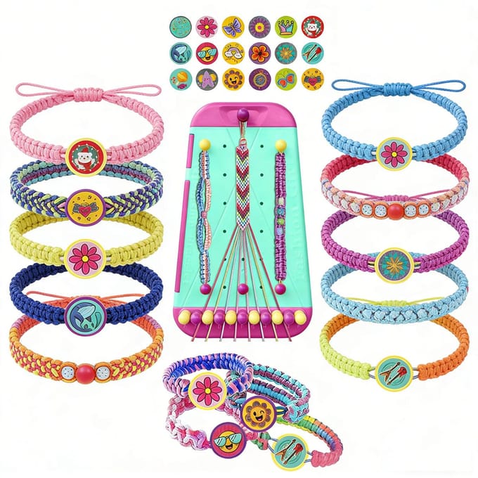 Draagbaar DIY Armband Rode Draad Vlechtgereedschap Vastgereedschap Kettingstandaard Huis Multi-Functionele Snoerhouder blue