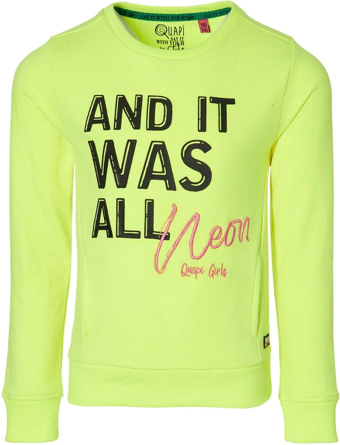 Quapi meisjes sweater Davita Yellow